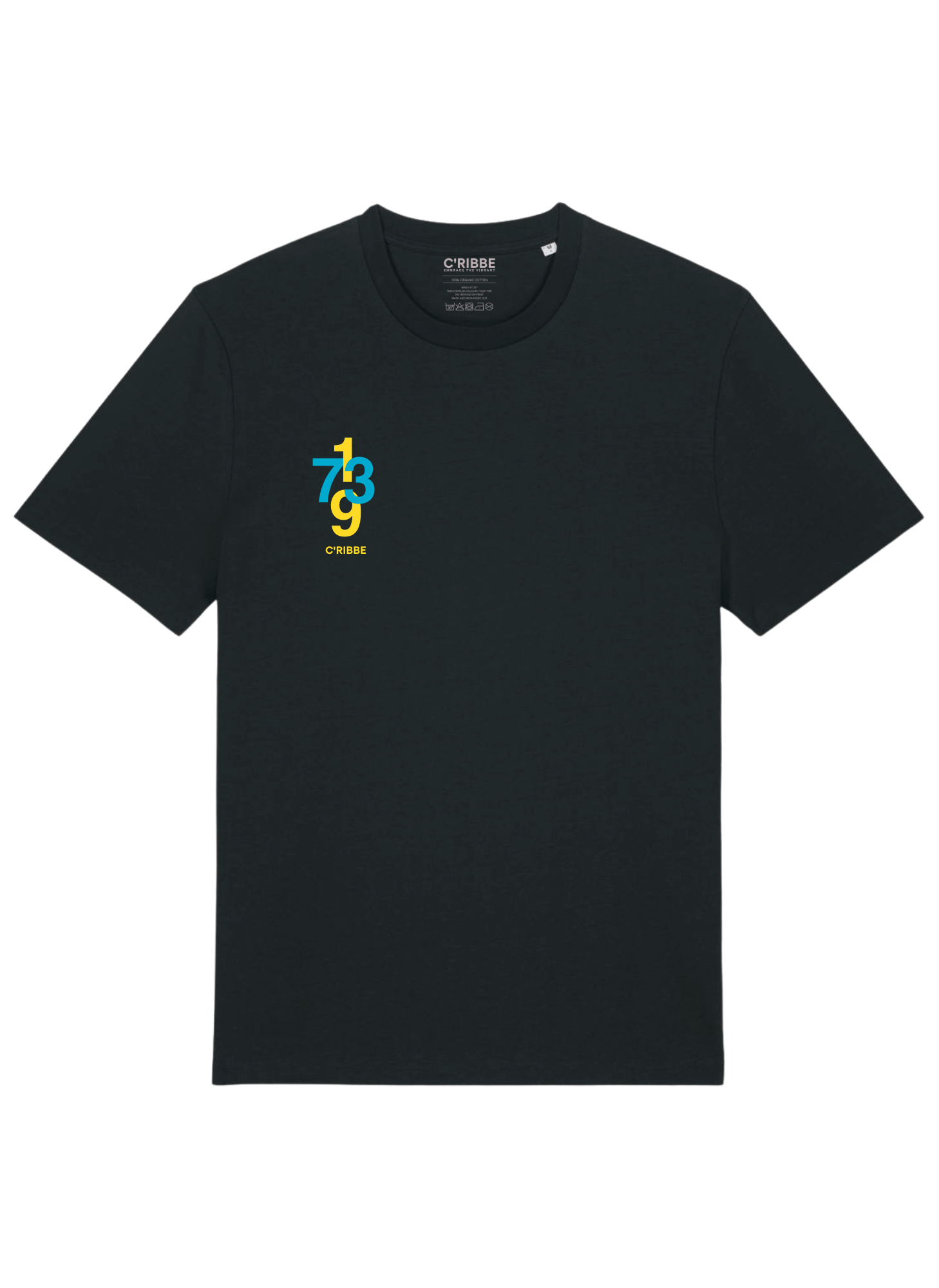 BAHAMAS IND. 1973 Unisex Crew Neck T-Shirt, Black