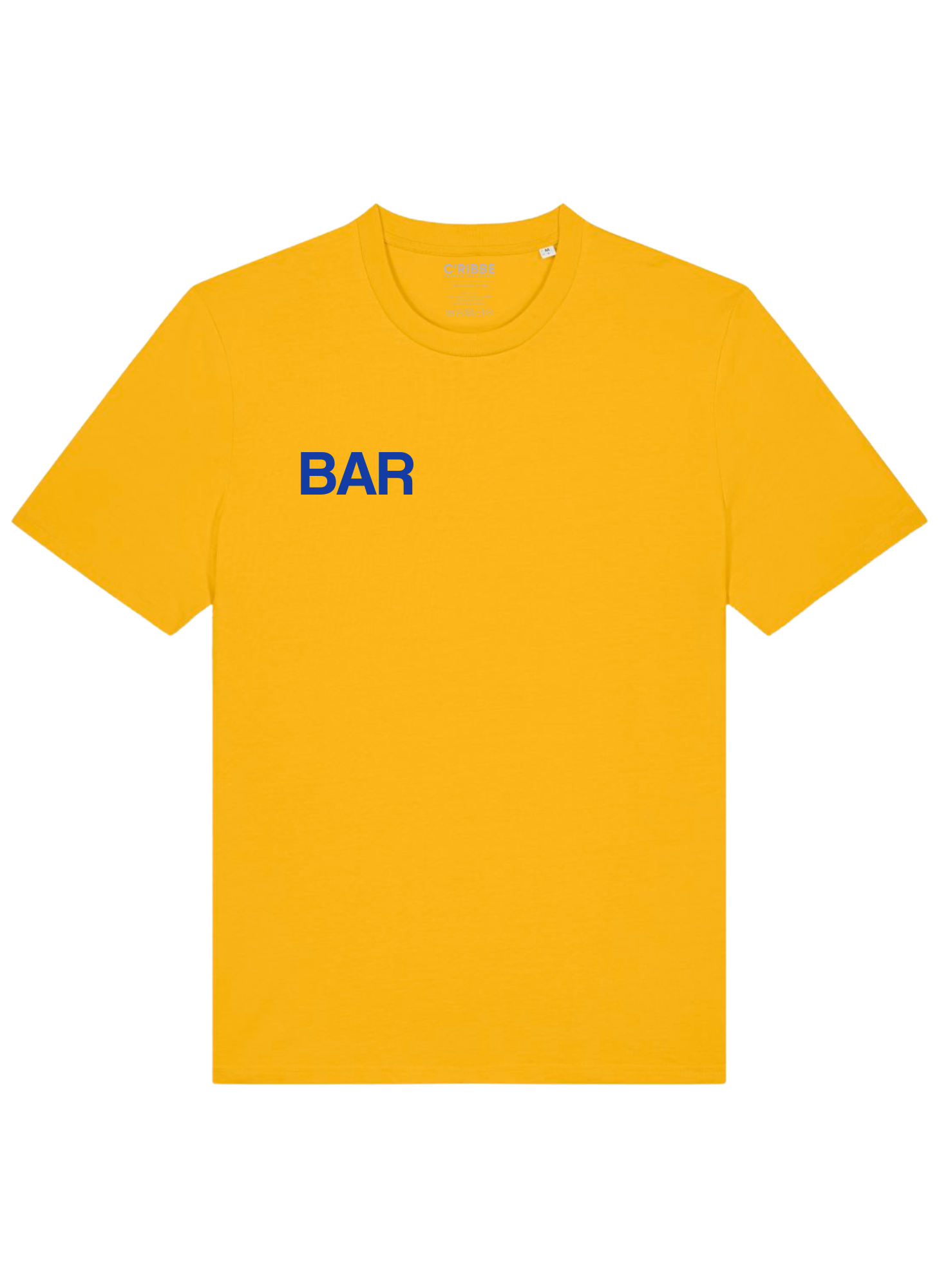 BARBADOS ATHLETICS DEPT. Unisex Crew Neck T-Shirt, Yellow