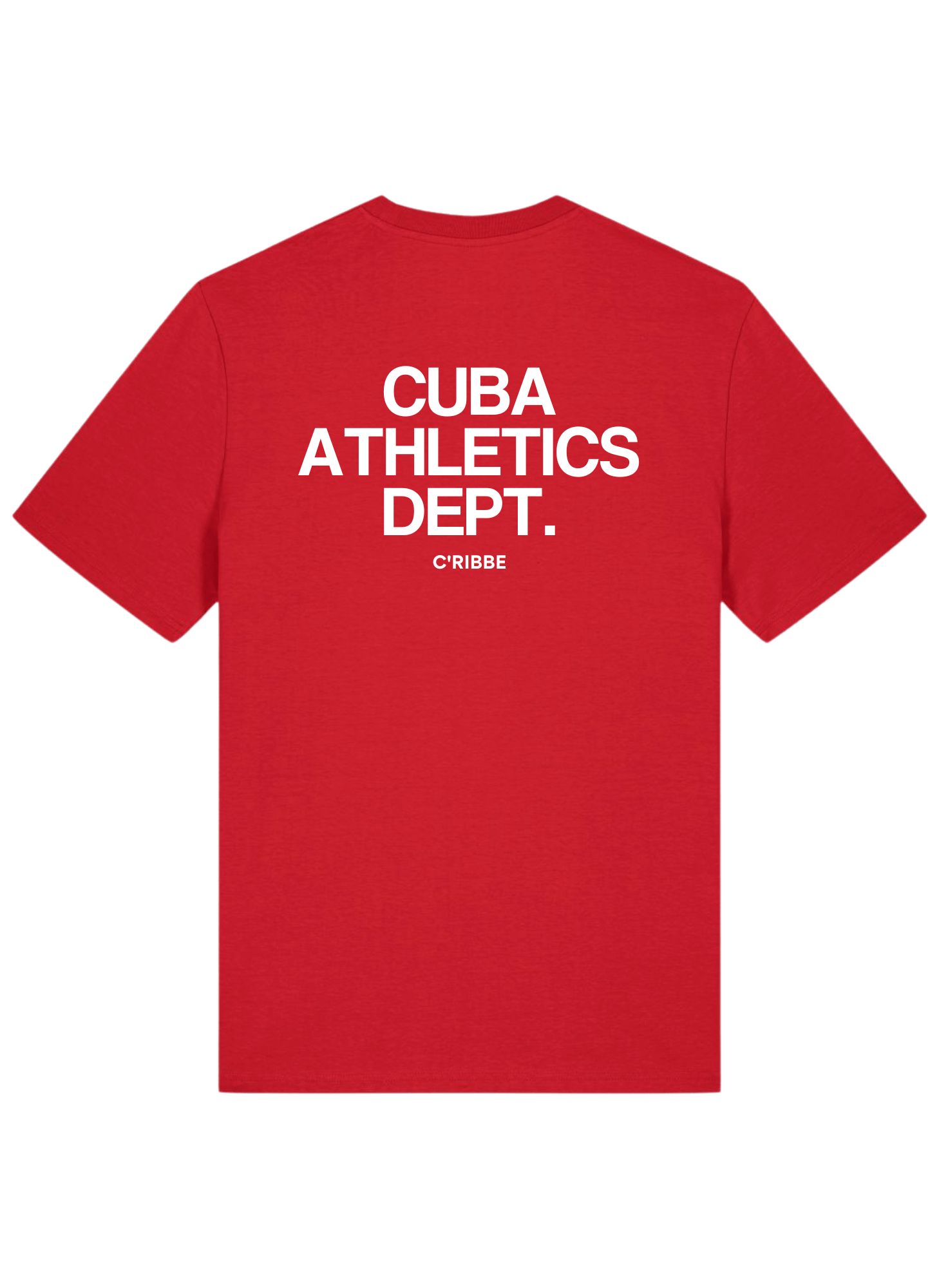 CUBA ATHLETICS DEPT. Unisex Crew Neck T-Shirt, Red