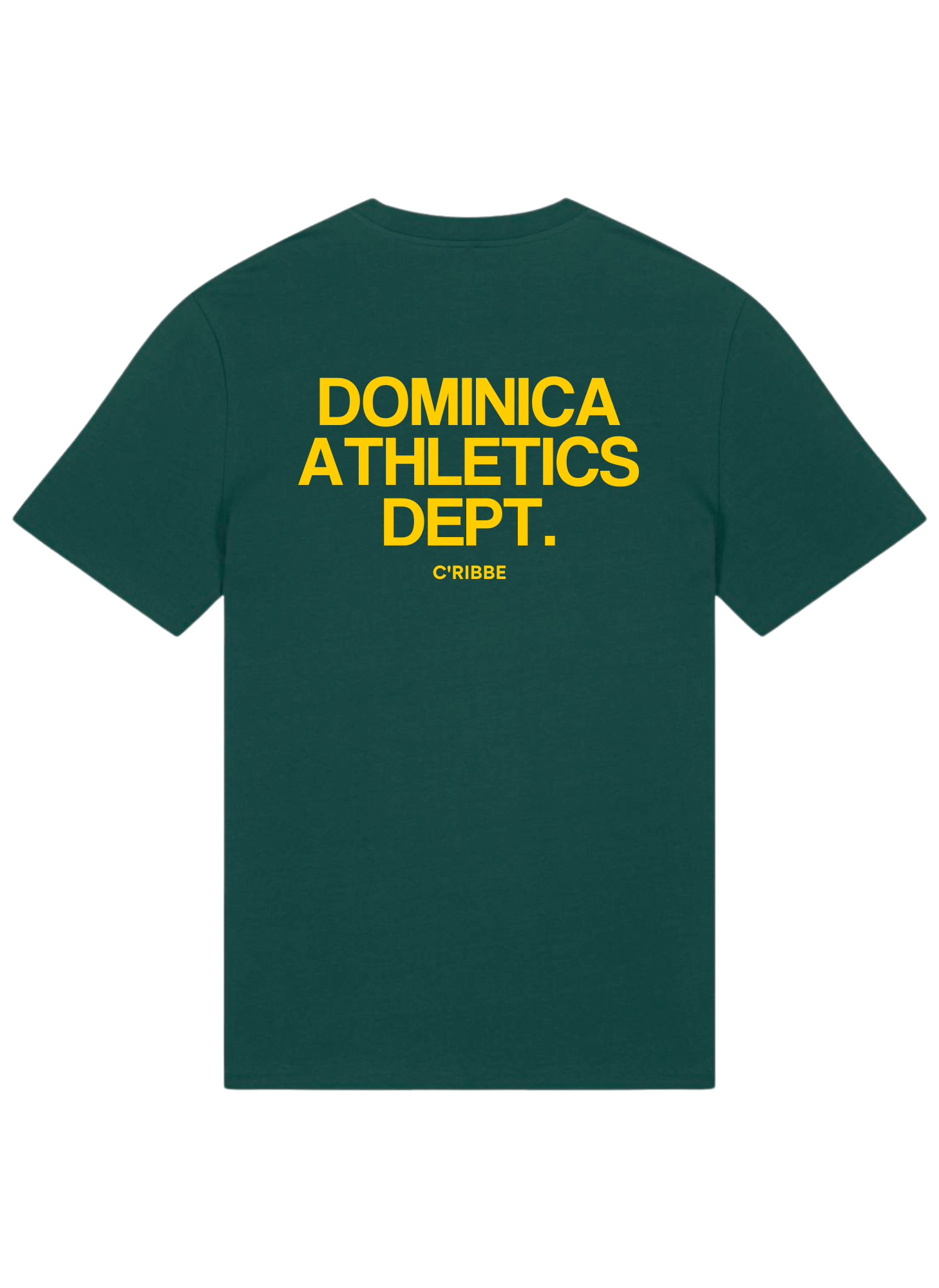 DOMINICA ATHLETICS DEPT. Unisex Crew Neck T-Shirt, Glazed Green