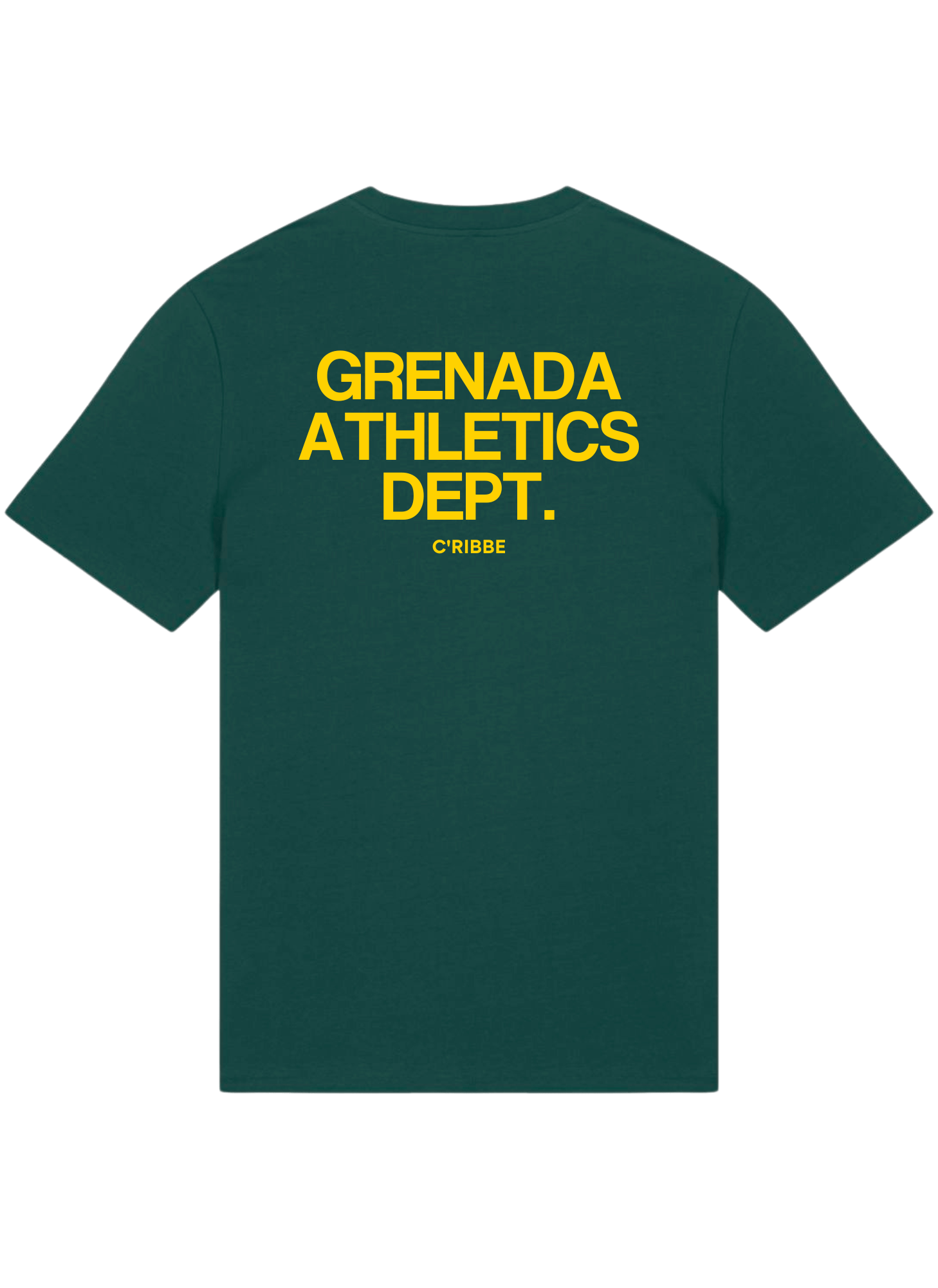 GRENADA ATHLETICS DEPT. Unisex Crew Neck T-Shirt, Glazed Green